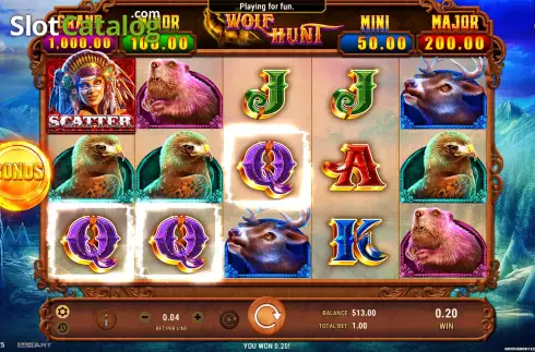 Скрин5. Wolf Hunt слот