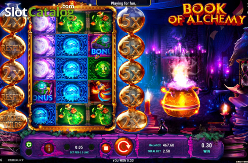 Скрин5. Book of Alchemy слот