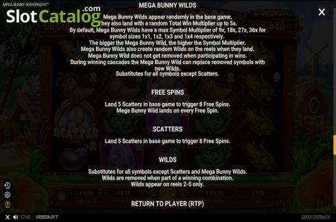 Скрин8. Mega Bunny слот