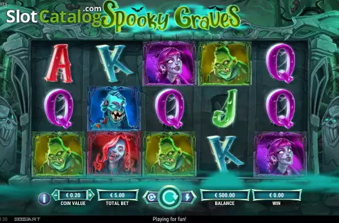 Скрин2. Spooky Graves слот