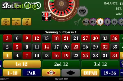 Скрин3. Roulette (GameArt) слот