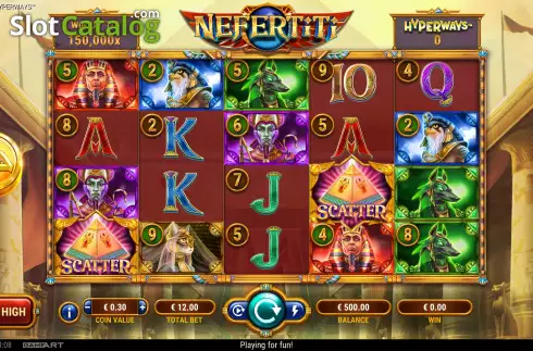 Скрин2. Nefertiti HyperWays слот