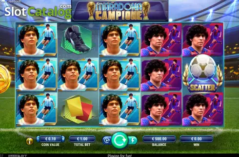 Скрин2. Diego Maradona Campione слот