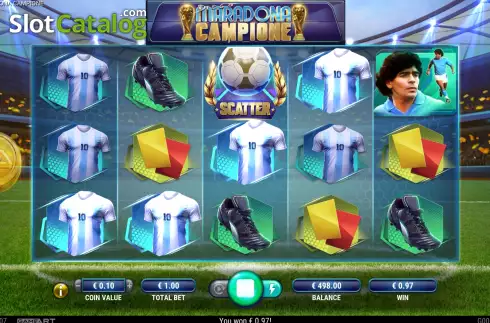Скрин3. Diego Maradona Campione слот