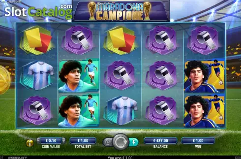 Скрин4. Diego Maradona Campione слот