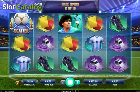 Скрин7. Diego Maradona Campione слот
