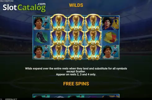 Скрин9. Diego Maradona Campione слот
