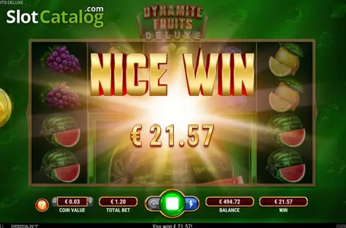 Скрин4. Dynamite Fruits Deluxe слот