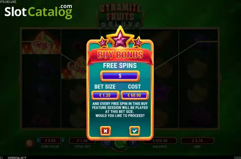 Скрин6. Dynamite Fruits Deluxe слот