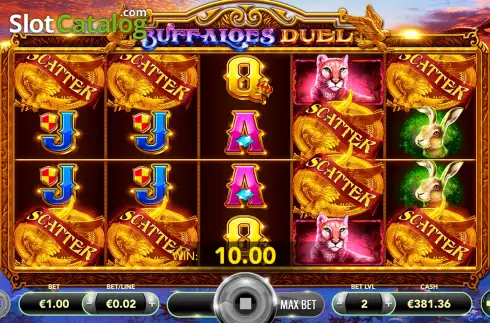 Скрин7. Buffaloes Duel слот
