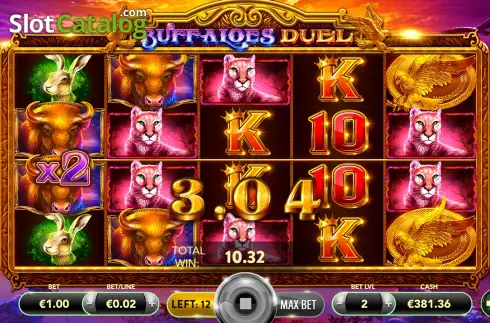 Скрин9. Buffaloes Duel слот