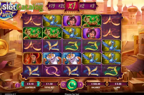 Скрин2. Aladdin's Quest слот