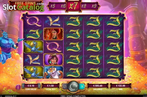 Скрин7. Aladdin's Quest слот