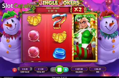 Скрин7. Jingle Jokers слот