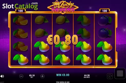 Скрин4. 100 Lucky Sevens слот