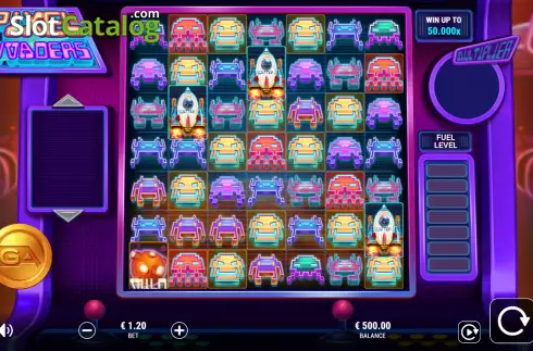 Скрин2. Pixel Invaders слот
