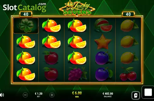 Скрин4. 40 Lucky Sevens слот