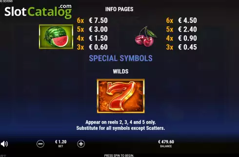 Скрин7. 40 Super Blazing Sevens слот