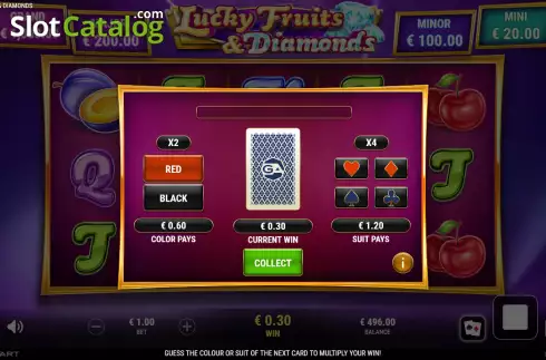 Скрин5. Lucky Fruits and Diamonds слот