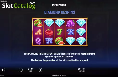 Скрин6. Lucky Fruits and Diamonds слот