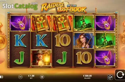 Скрин3. Raiders of the Lost Book слот