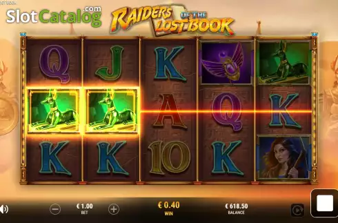 Скрин4. Raiders of the Lost Book слот