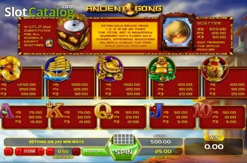 Скрин5. Ancient Gong слот