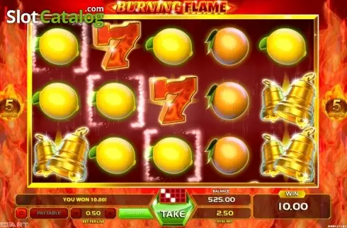 Скрин4. Burning Flame слот