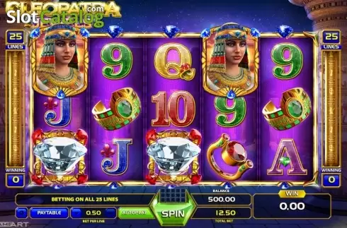 Скрин2. Cleopatra Jewels (GameArt) слот