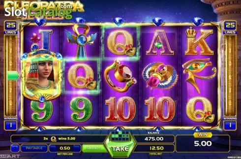 Скрин3. Cleopatra Jewels (GameArt) слот