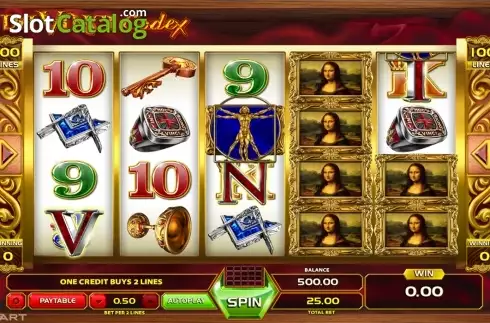 Скрин2. DaVinci Codex слот