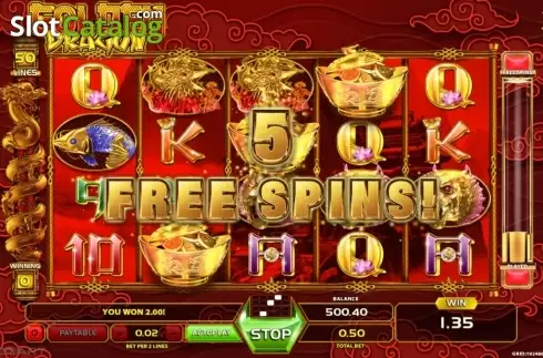 Скрин8. Golden Dragon (GameArt) слот