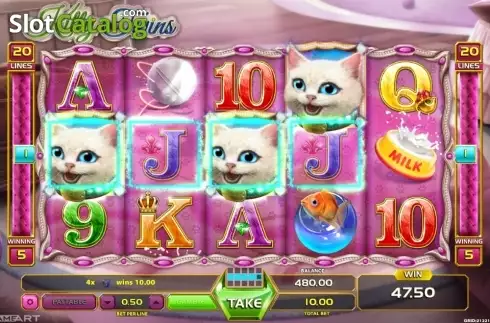 Скрин3. Kitty Twins слот