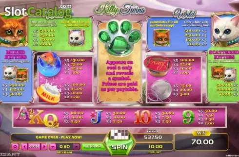 Скрин6. Kitty Twins слот