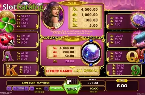 Скрин6. Lady Luck (GameArt) слот