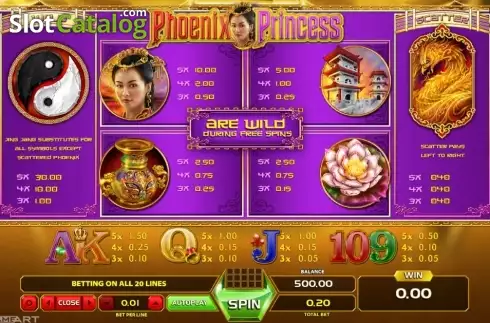 Скрин5. Phoenix Princess слот