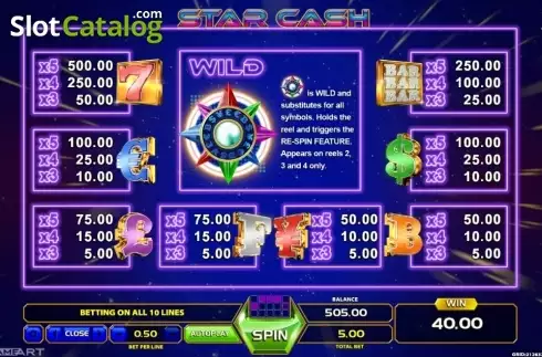 Скрин6. Star Cash слот