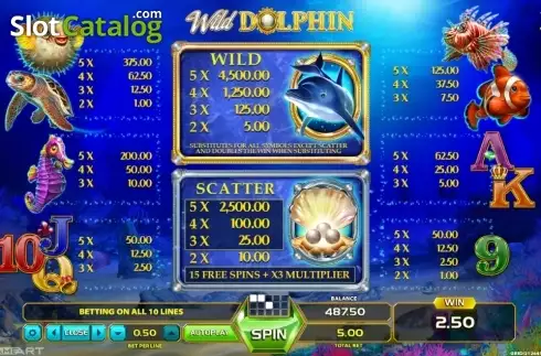 Скрин6. Wild Dolphin слот