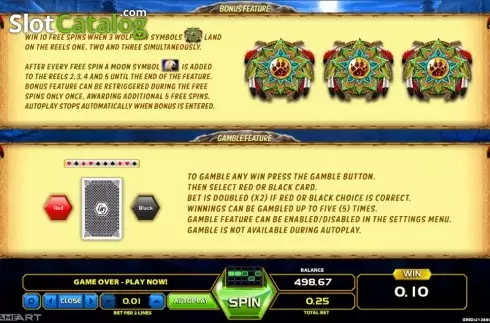 Скрин7. Wolf Quest слот
