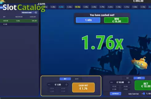 Скрин3. Yellow Diver – Crash Game слот