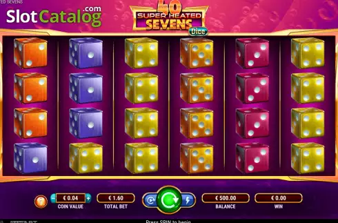 Скрин2. 40 Super Heated Sevens – Dice слот