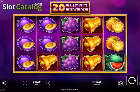 Скрин2. 20 Super Sevens слот
