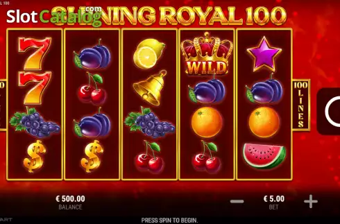 Скрин2. Shining Royal 100 слот