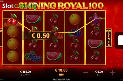 Скрин3. Shining Royal 100 слот