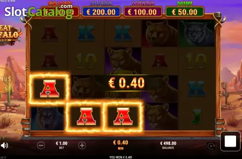 Скрин3. Great Buffalo Hold 'n Win слот