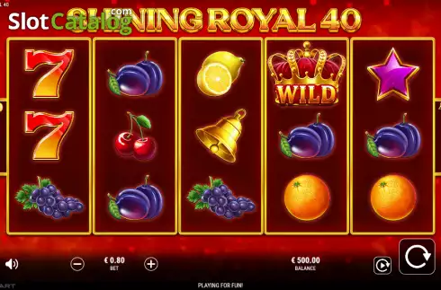 Скрин2. Shining Royal 40 слот