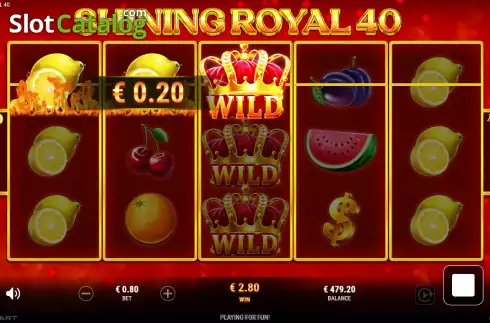 Скрин3. Shining Royal 40 слот