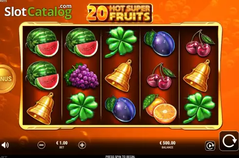 Скрин2. 20 Hot Super Fruits слот