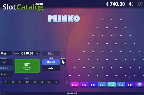Скрин3. Plinko (GameArt) слот