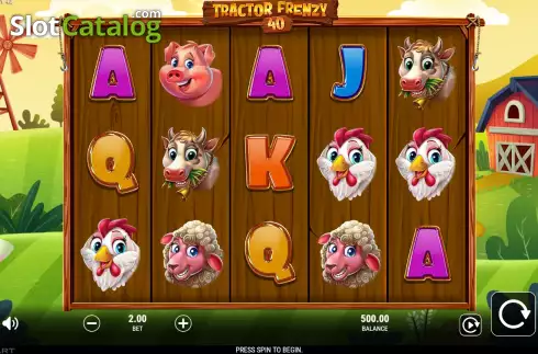 Скрин2. Tractor Frenzy 40 слот